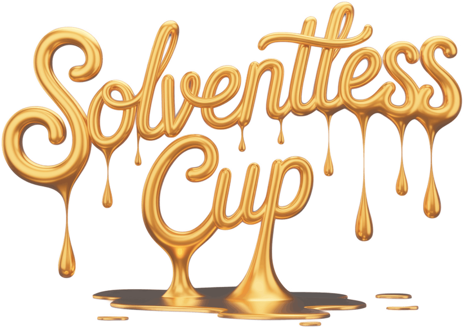Solventless Cup 3d Drip Text